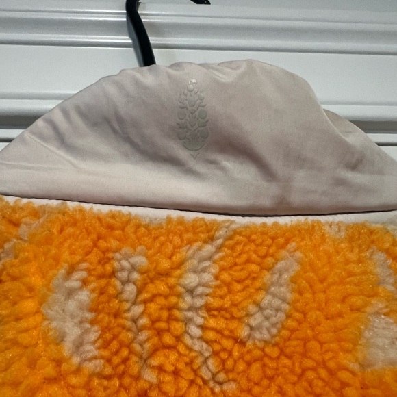 FP Movement by Free People Ombre Sherpa Jacket in Orange, Yellow & Cream - Picture 3 of 4